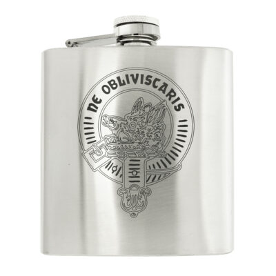 clan crest hipflask