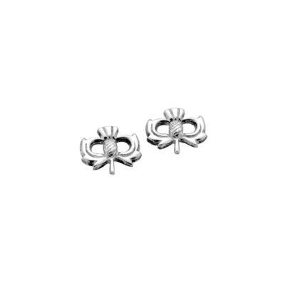 Silver Scottish Thistle Earrings