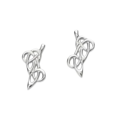 Silver Swona Celtic Earrings
