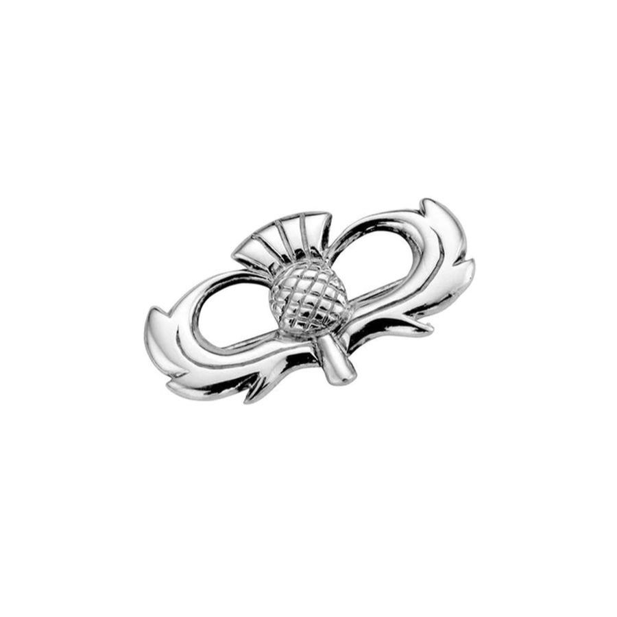 thumbnail image 2 of Gemtastic Scottish Thistle Brooch - Gold, Zinc Alloy - Scotland Bridal Wedding 2 of 6
