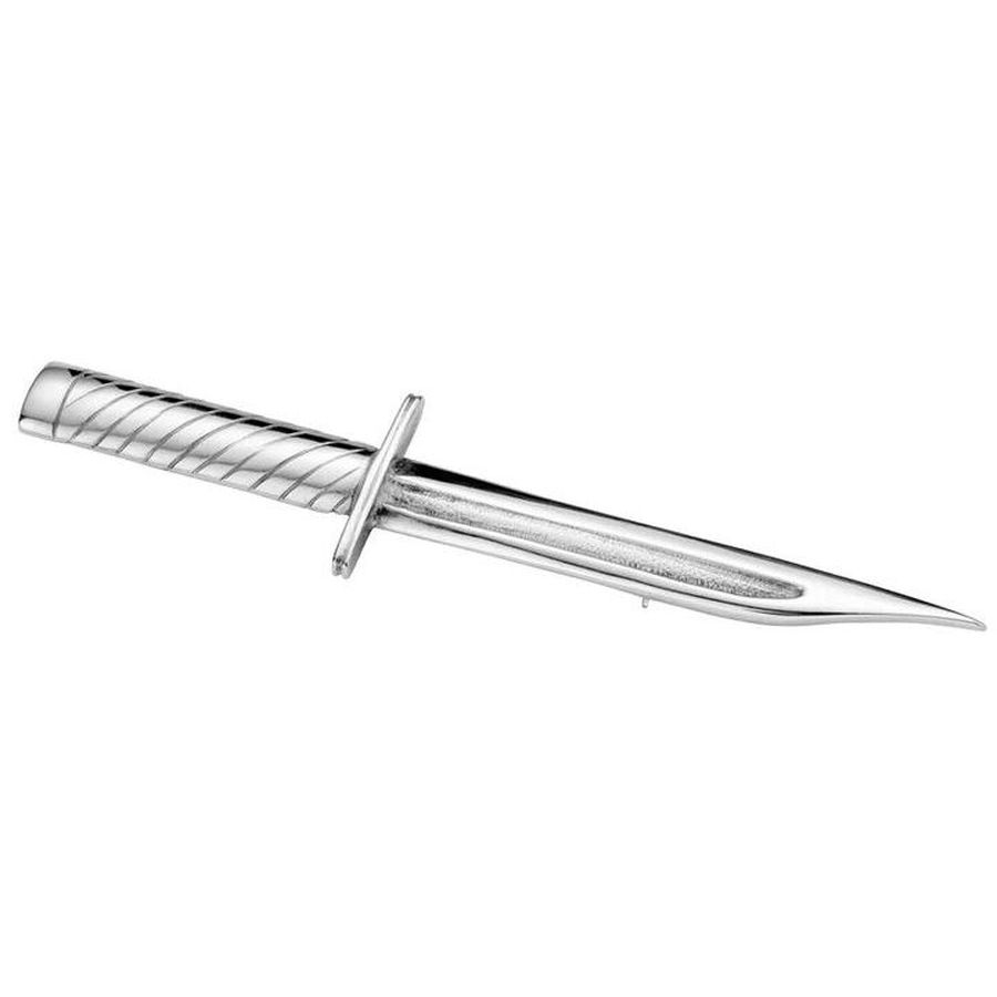 Silver Bowie Knife Kilt Pin